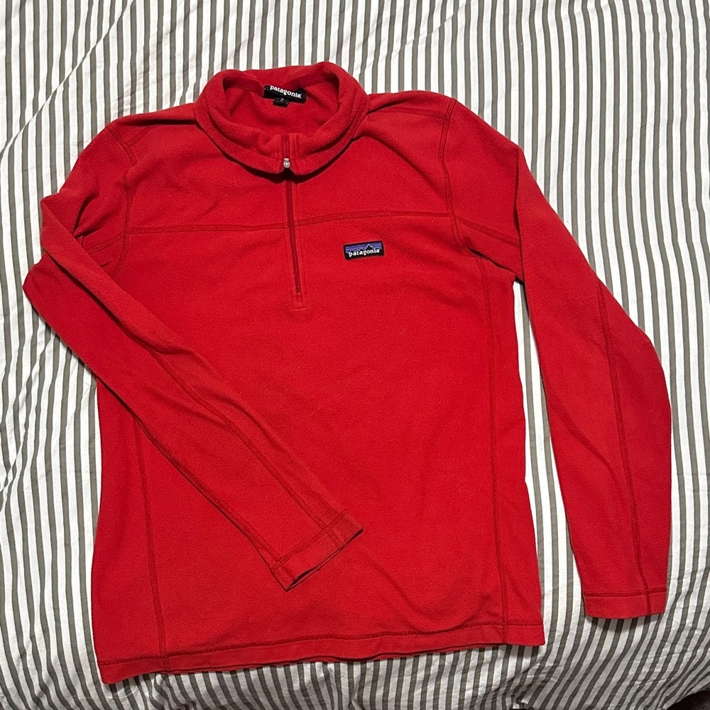 Patagonia Women’s Quarter-Zip Fleece Pullover - Red
